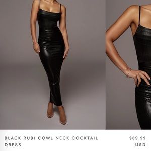 Black cocktail dress